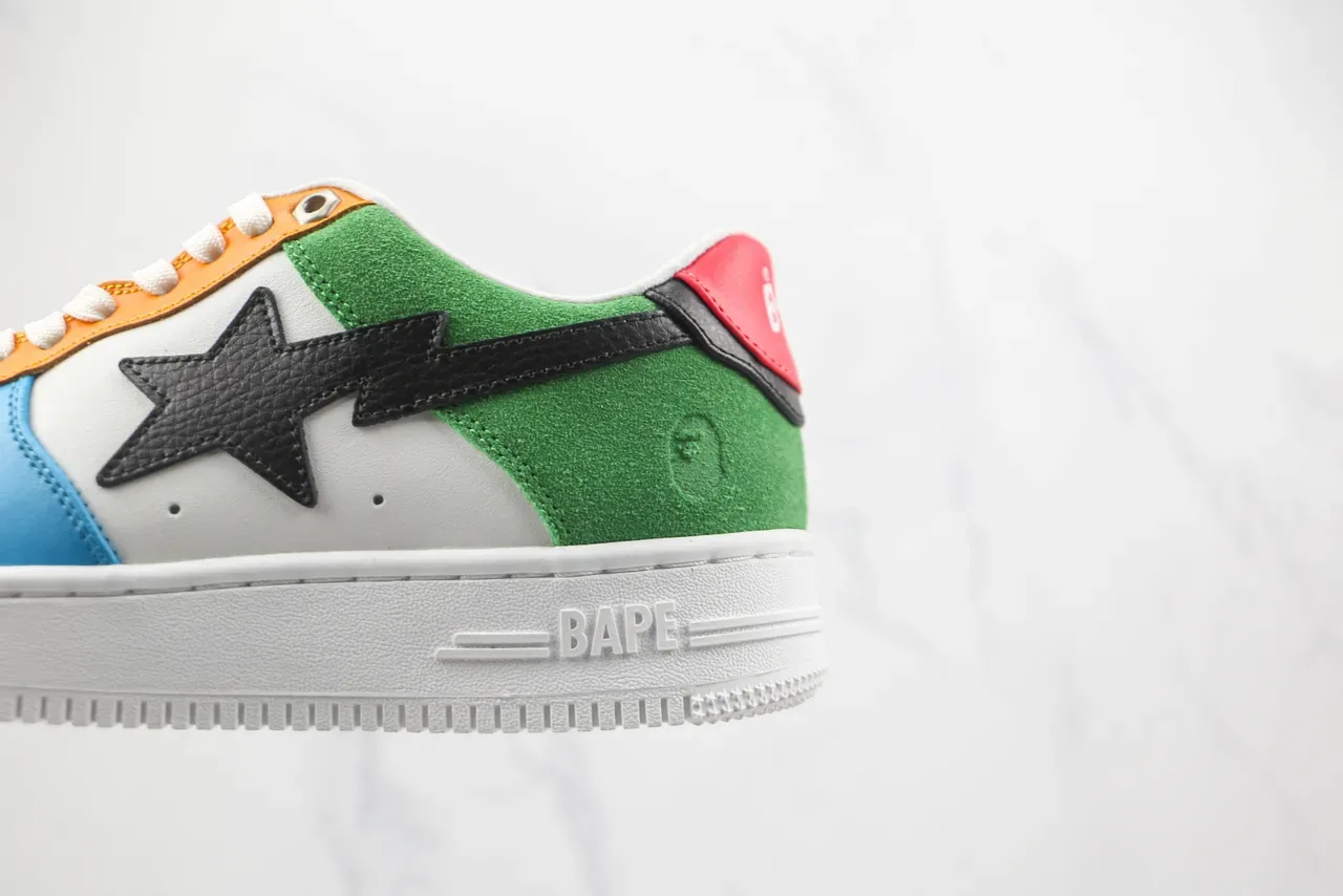 A Bathing Ape BAPE STA Multicolor Panelled Lifestyle Sneakers 7