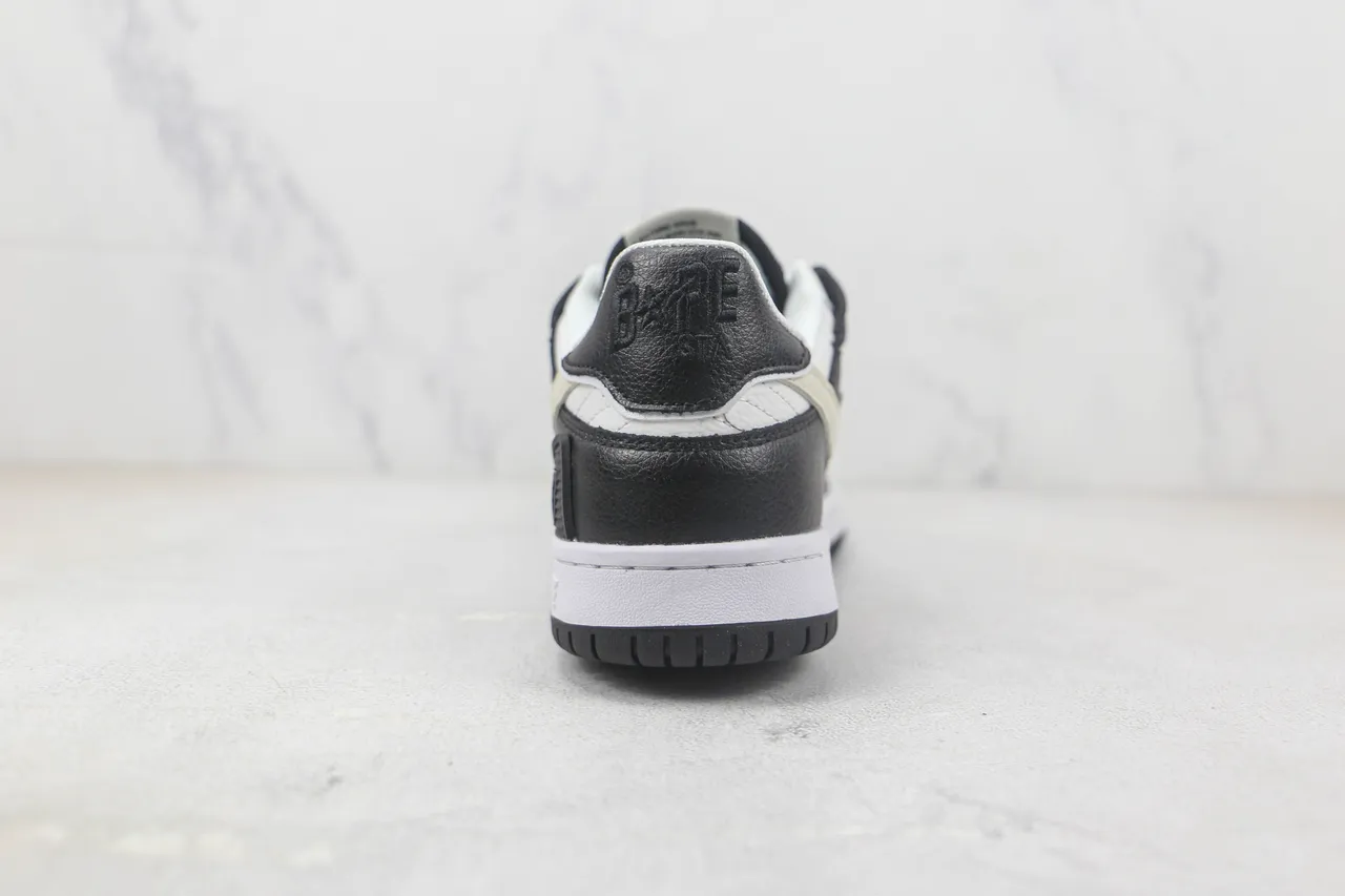 A Bathing Ape Black White Star-and-Lightning Logo ABC Camo Panel Skateboard Shoes 9