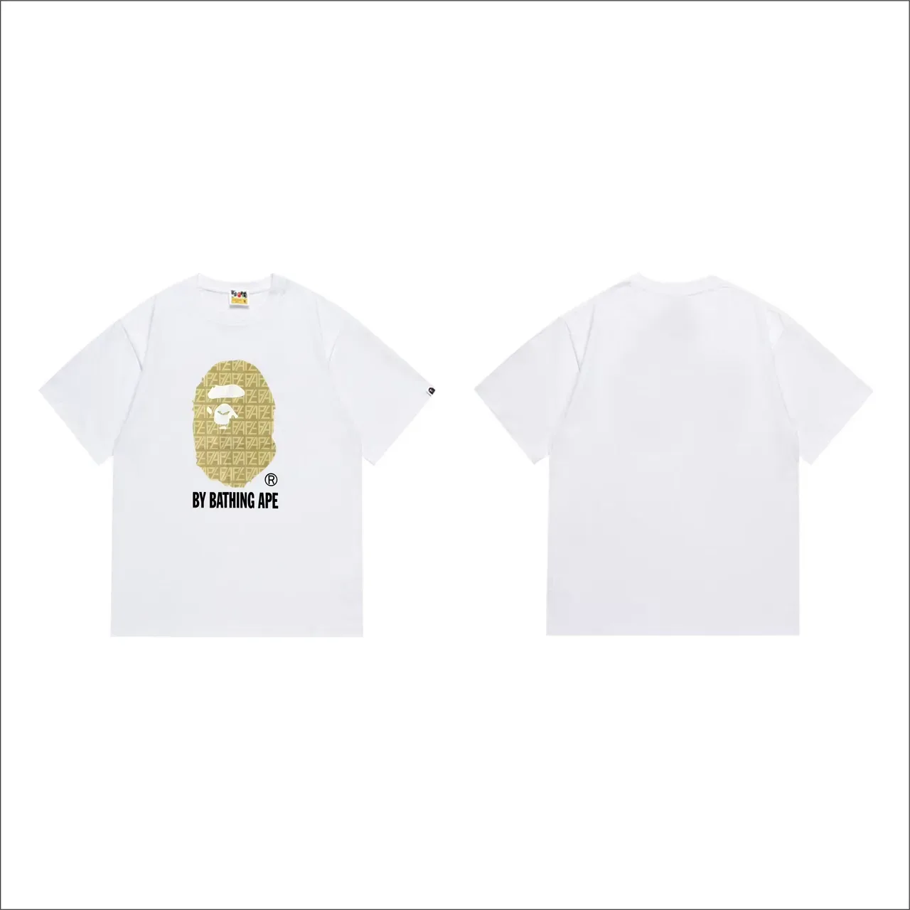A Bathing Ape ग्राफिक प्रिंट काली टी-शर्ट 7