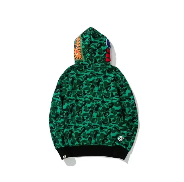 A Bathing Ape Shark Green Black Full-Zip Hood Hoodie 2