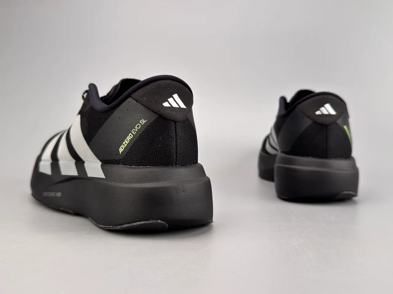 Adidas Adizero Evo.S Noir Argent chaussures de course 2