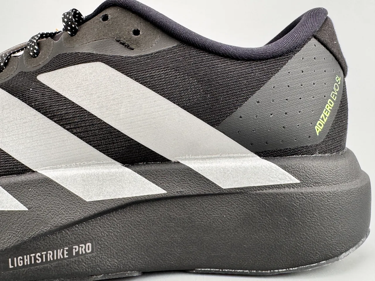Adidas Adizero Evo.S Noir Argent chaussures de course 3