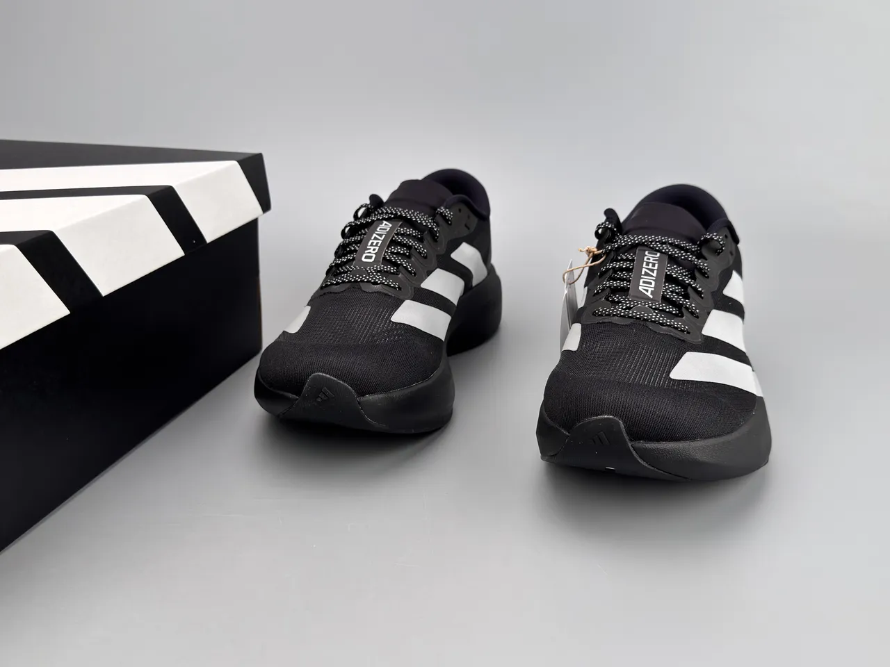 Adidas Adizero Evo.S Noir Argent chaussures de course 5
