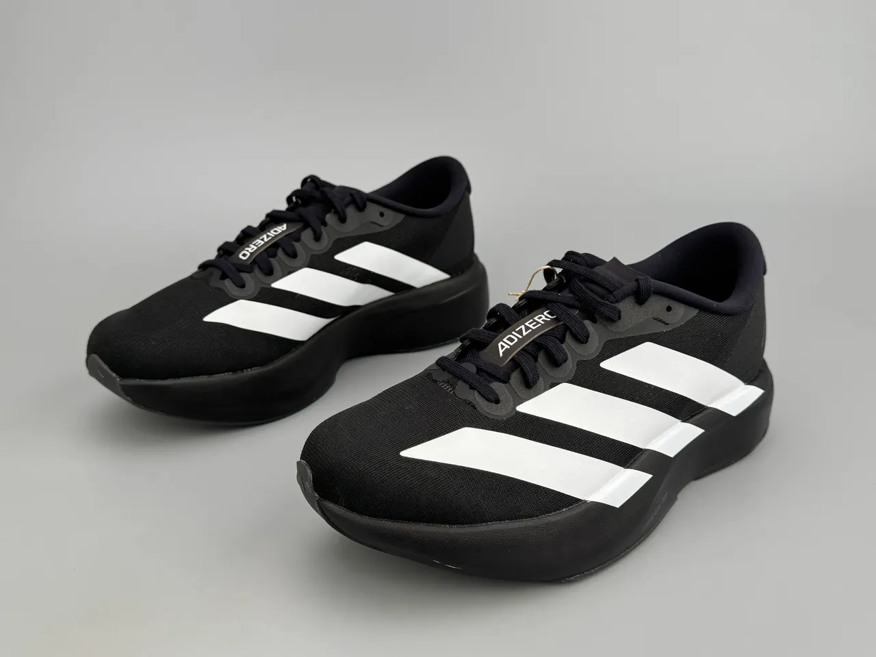 Adidas Adizero Evo SL Chaussures de course noires et blanches 5