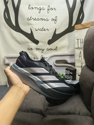 Adidas Adizero Evo Slatr Chaussures de course noires argentées 5