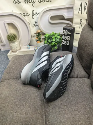 Adidas Adizero Evo Slatr Chaussures de course noires argentées 6
