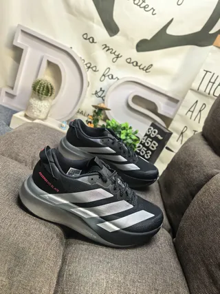 Adidas Adizero Evo Slatr Chaussures de course noires argentées 9