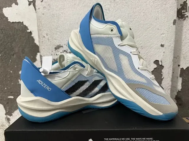 Adidas ADIZERO Light Blue and White Lifestyle Sneakers 2
