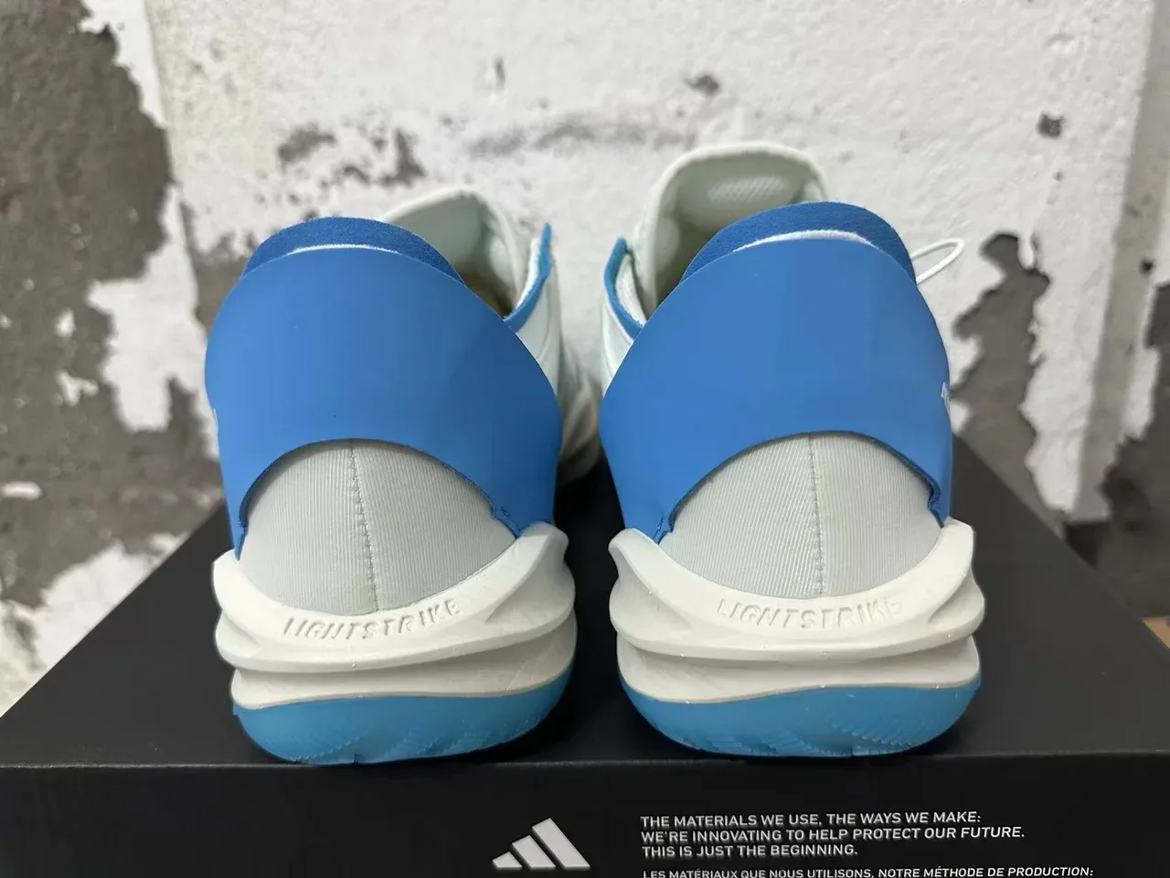 Adidas ADIZERO Light Blue and White Lifestyle Sneakers 3