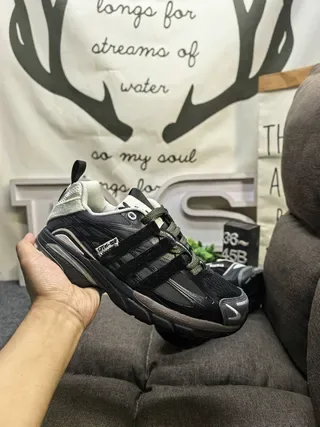 Adidas Army Green Mesh and Synthetic Overlay Lifestyle Sneakers 15