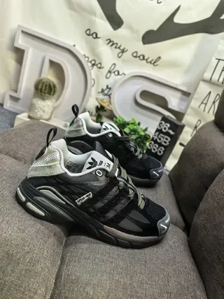 Adidas Army Green Mesh and Synthetic Overlay Lifestyle Sneakers 19