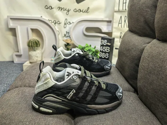 Adidas Army Green Mesh and Synthetic Overlay Lifestyle Sneakers 21