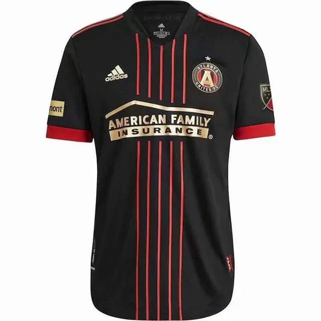 Adidas Atlanta United FC Camiseta de desempenho Preto Vermelho Dourado 2