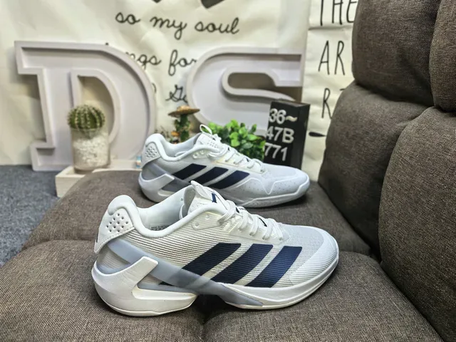Adidas Beige Black Mesh Upper Three-Stripe Side Panel Lifestyle Sneakers 21