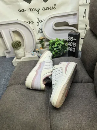 Adidas Beige Pink Low-Top Cupsole Lifestyle Sneakers 6