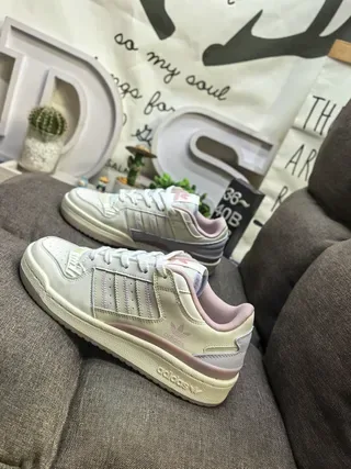 Adidas Beige Pink Low-Top Cupsole Lifestyle Sneakers 7