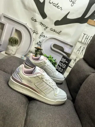 Adidas Beige Pink Low-Top Cupsole Lifestyle Sneakers 9