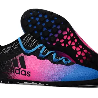 Adidas Black Multicolor Low-Cut Synthetic Upper Gradient Color Blocking Turf Soccer Shoes