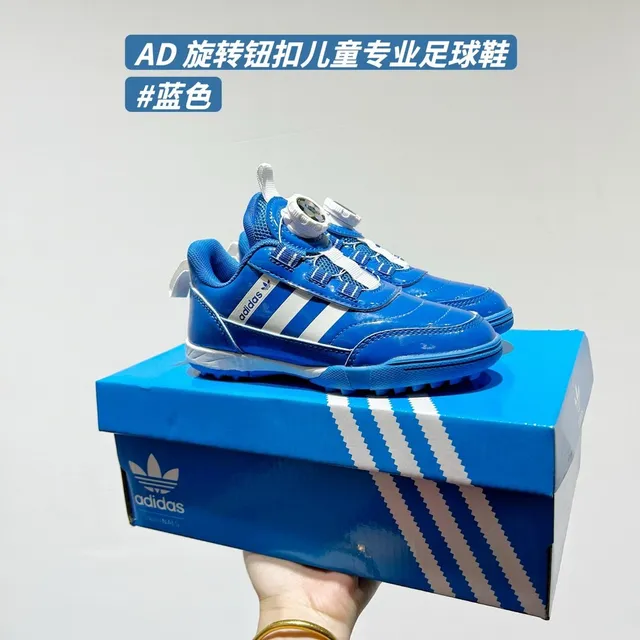 Adidas Noir Blanc Fermeture Rotational Dial Matière Synthétique Patentée Partie Supérieure Chaussures de Football Indoor 5