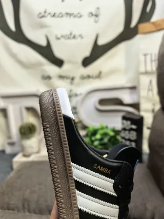 Adidas Black White Slip-On Mule Lace-Up Front Loafer 3