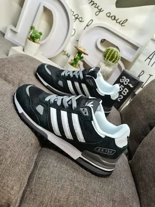 Adidas Black Yellow Retro Runner Silhouette Suede And Mesh Upper Lifestyle Sneakers 7