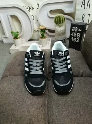 Adidas Black Yellow Retro Runner Silhouette Suede And Mesh Upper Lifestyle Sneakers 10