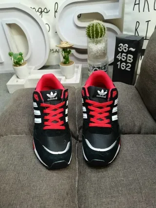 Adidas Black Yellow Retro Runner Silhouette Suede And Mesh Upper Lifestyle Sneakers 19