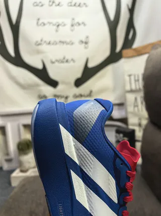 Adidas Blue Red Engineered Mesh Upper Sculpted Lightstrike Pro Midsole Lifestyle Sneakers 3
