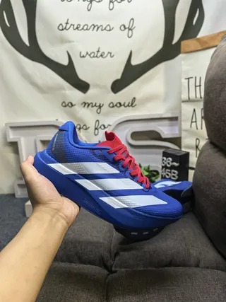Adidas Blue Red Engineered Mesh Upper Sculpted Lightstrike Pro Midsole Lifestyle Sneakers 5