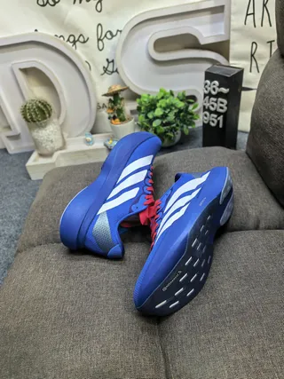 Adidas Blue Red Engineered Mesh Upper Sculpted Lightstrike Pro Midsole Lifestyle Sneakers 6