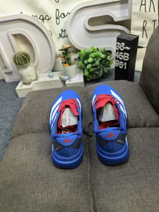 Adidas Blue Red Engineered Mesh Upper Sculpted Lightstrike Pro Midsole Lifestyle Sneakers 8