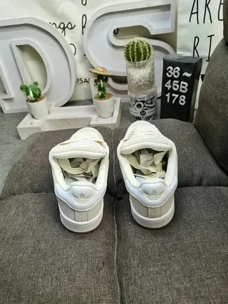 Adidas Campus Beige and White Lifestyle Sneakers 8