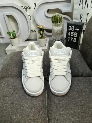 Adidas Campus Beige and White Lifestyle Sneakers 10