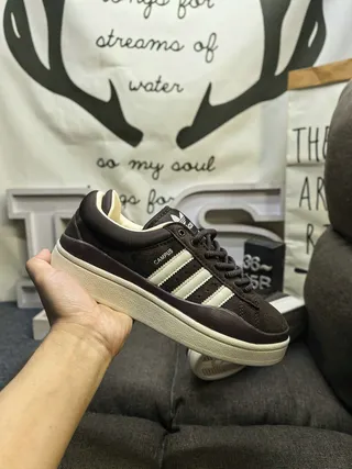 Adidas Campus Brown and Cream Lifestyle Sneakers 5