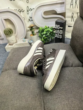 Adidas Campus Brown and Cream Lifestyle Sneakers 6