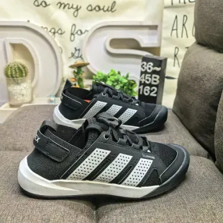 Adidas Climacool Black White Perforated Mesh Upper Three-Stripe Side Branding Lifestyle Sneakers