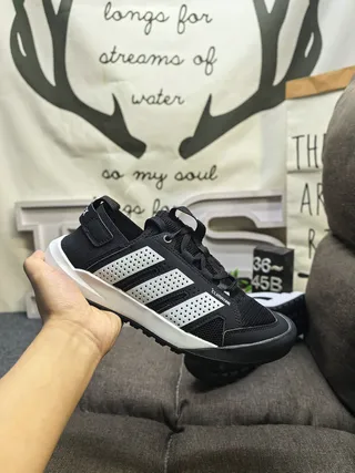 Adidas Climacool Black White Perforated Mesh Upper Three-Stripe Side Branding Lifestyle Sneakers 5