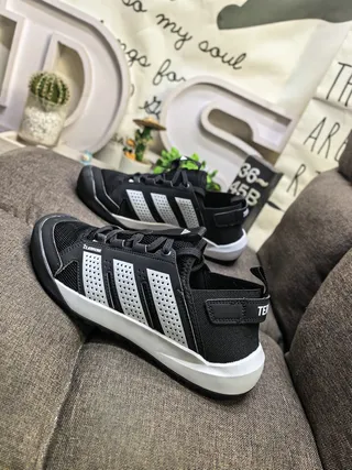 Adidas Climacool Black White Perforated Mesh Upper Three-Stripe Side Branding Lifestyle Sneakers 7