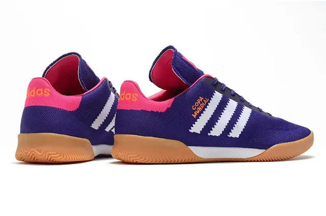 Adidas Copa Pink Purple Knit Upper Three-Stripe Side Panel Sneakers 5