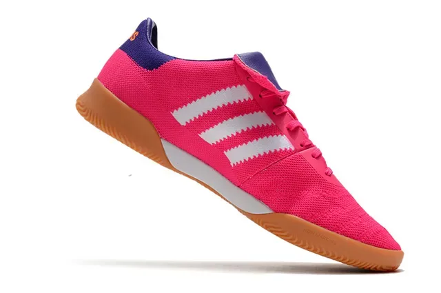 Adidas Copa Pink Purple Knit Upper Three-Stripe Side Panel Sneakers 9