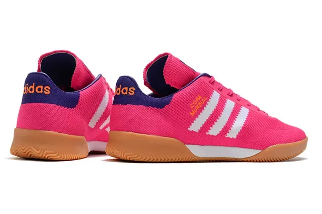 Adidas Copa Pink Purple Knit Upper Three-Stripe Side Panel Sneakers 12