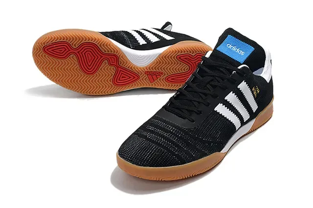 Adidas Copa Pink Purple Knit Upper Three-Stripe Side Panel Sneakers 22