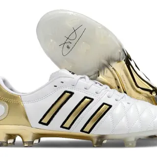 Adidas Copa Pure Gold Quilted Leather Firm-Ground Soccer Shoes