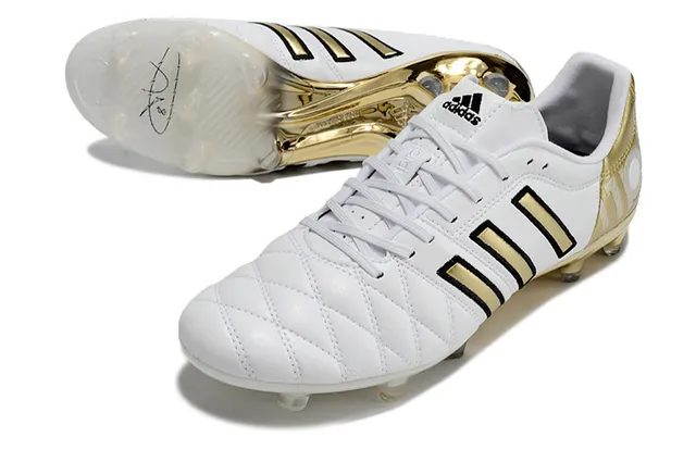 Adidas Copa Pure Gold Cuero acolchado Suelo firme Zapatos de fútbol 4