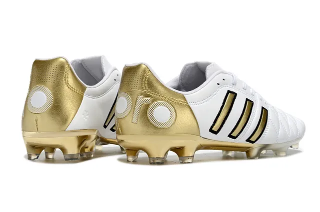 Adidas Copa Pure Gold Cuero acolchado Suelo firme Zapatos de fútbol 5