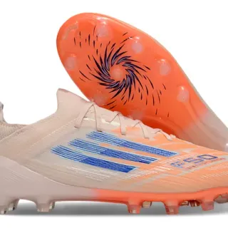 Adidas F50 Orange Blue Low-Cut Synthetic Upper Gradient Colorway Firm-Ground Soccer Shoes