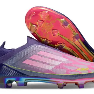 Adidas F50 Purple Pink Iridescent Firm-Ground Soccer Shoes