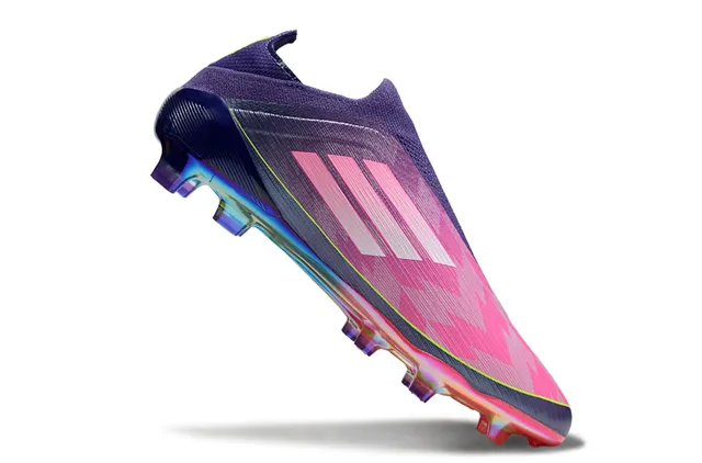 Adidas F50 Purple Pink Iridescent Firm-Ground Soccer Shoes 2