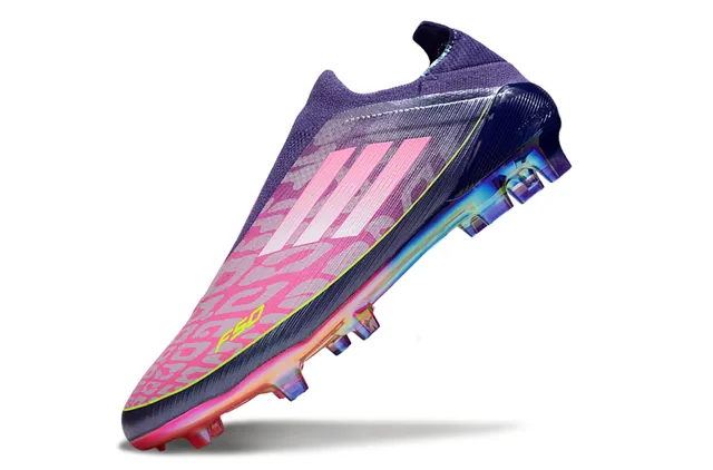 Adidas F50 Purple Pink Iridescent Firm-Ground Soccer Shoes 3