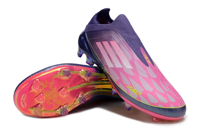 Adidas F50 Purple Pink Iridescent Firm-Ground Soccer Shoes 4